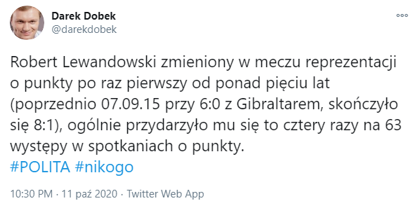 OSTATNIA zmiana Lewandowskiego w reprezentacji Polski...